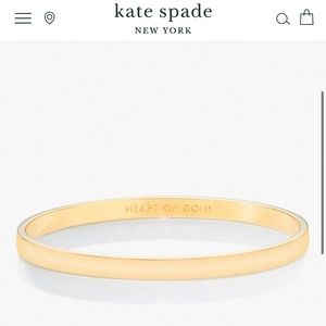 Kate Spade heart of gold idiom bangle